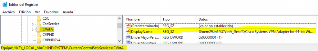 Cisco VPN Client en Windows 10