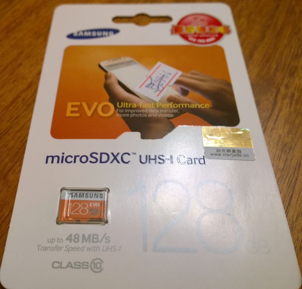 Minireview: Samsung microSDXC 128Gb EVO